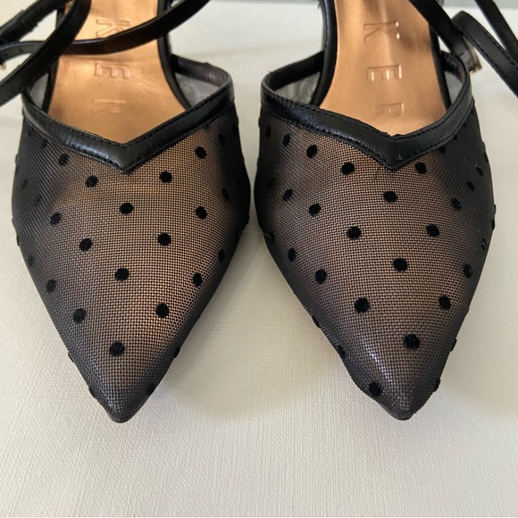TED BAKER Sheer Mesh Polka Dot Heels Size 7 - Picture 7 of 7